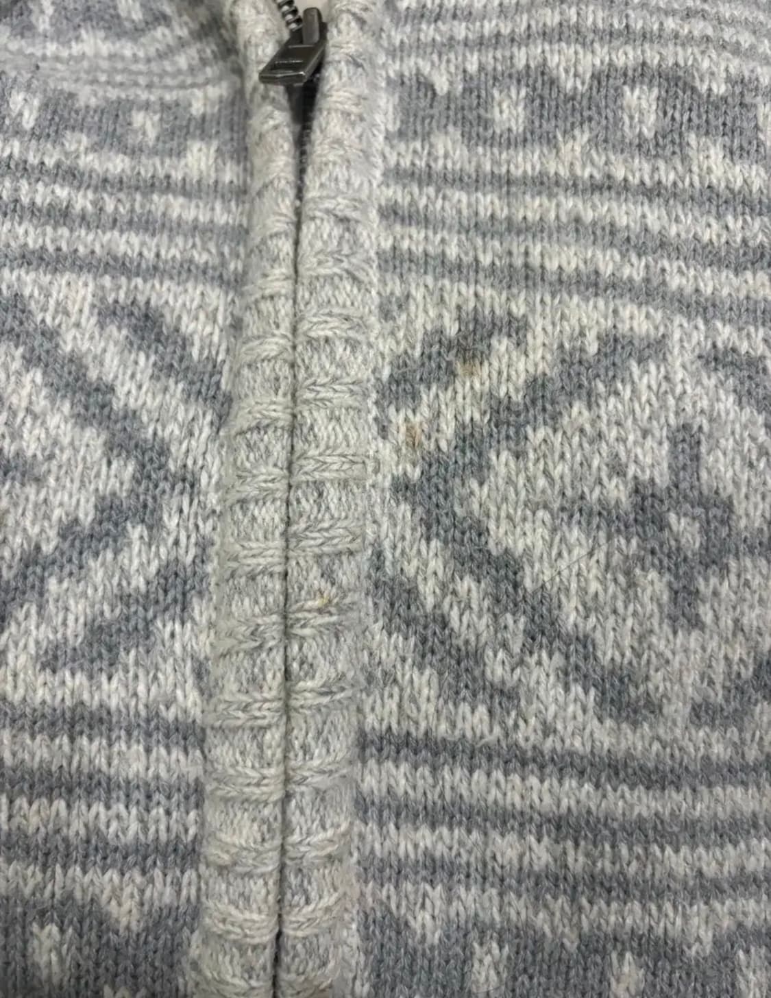 시즌오프!!)) 빈티지 모리 노르딕 니트 누빔 집업 상품이미지4