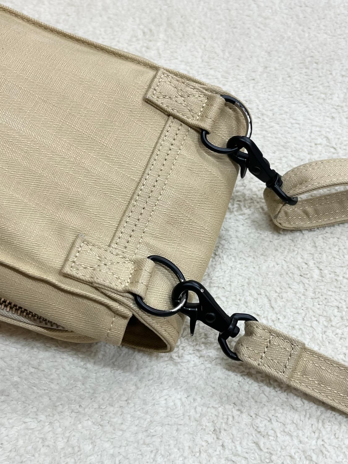 PORTER 포터 코튼 크로스백 베이지 상품이미지9