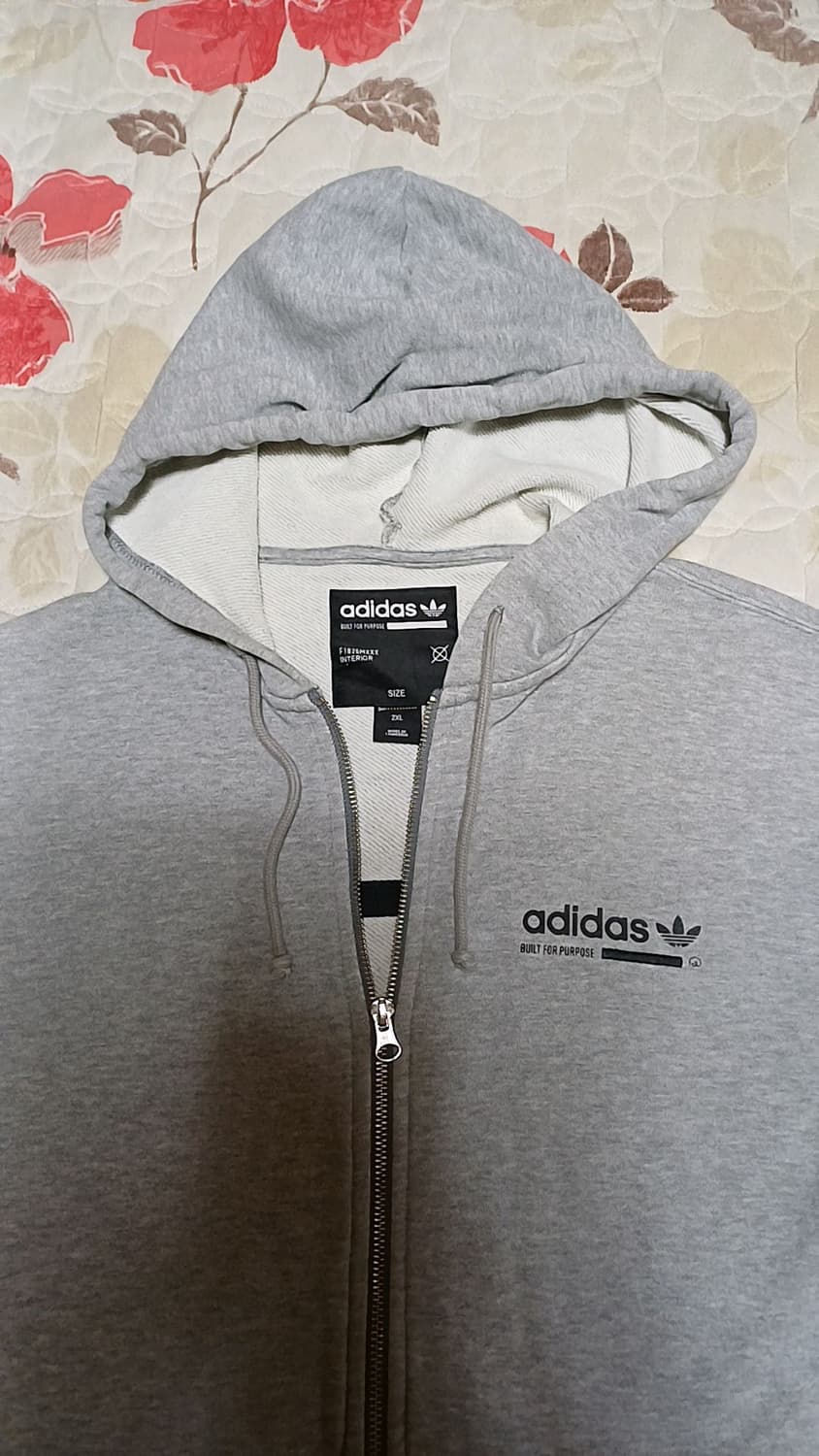 아디다스 오버핏 후드집업 110 가슴63 기장72 상품이미지4