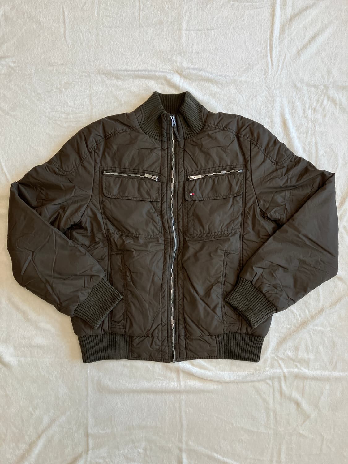 타미힐피거 y2k 나일론 폴리 충전재 크롭 봄버 자켓 상품이미지2