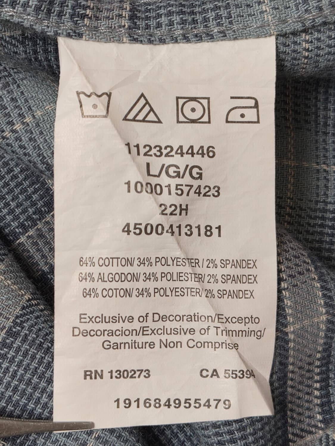 랭글러Wrangler 체크 웨스턴 셔츠 L사이즈 - S336 상품이미지6