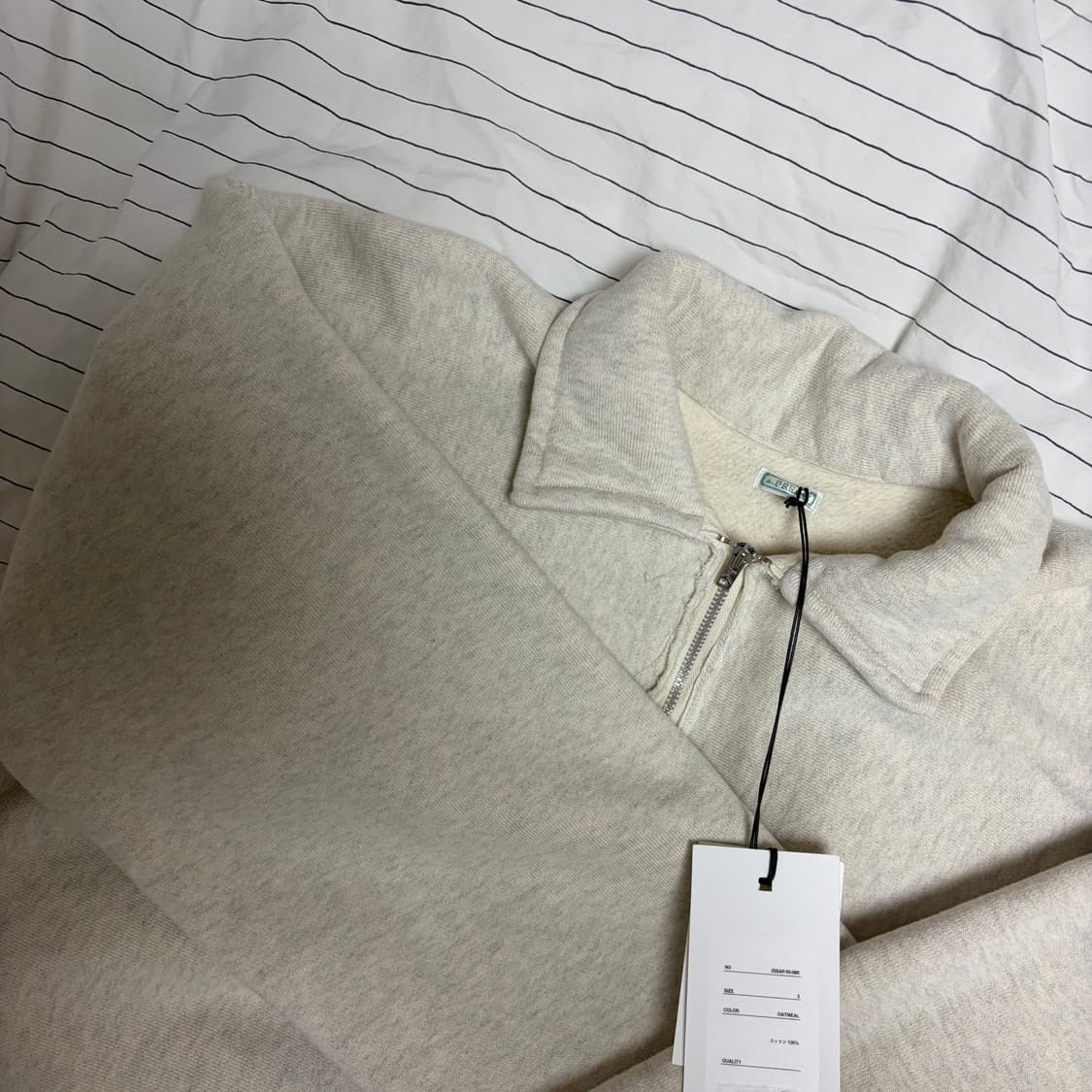 [3] 아프레쎄 하프집업 오트밀  상품이미지2