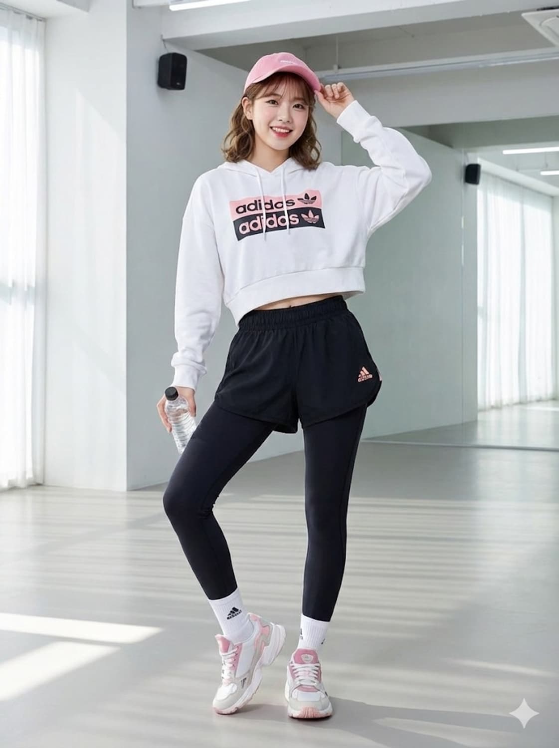 아디다스 클라이마라이트 2in1 반바지 레깅스 상품이미지1