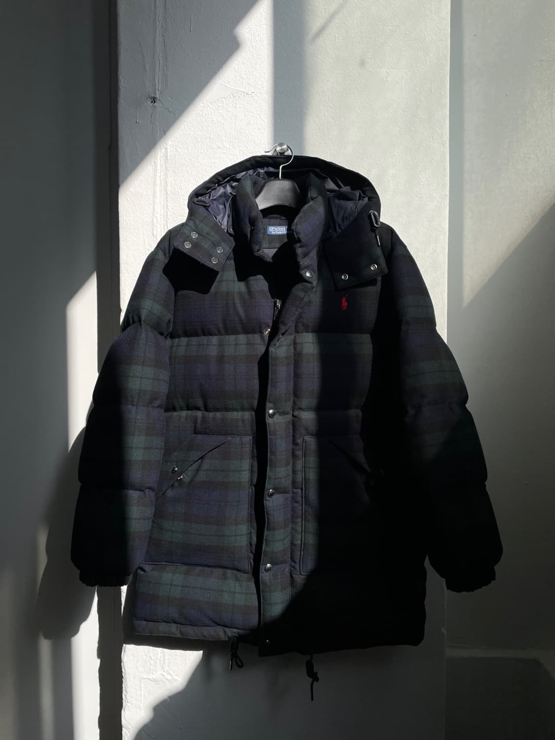 폴로 랄프로렌 블랙와치 울 다운 파카 상품이미지1