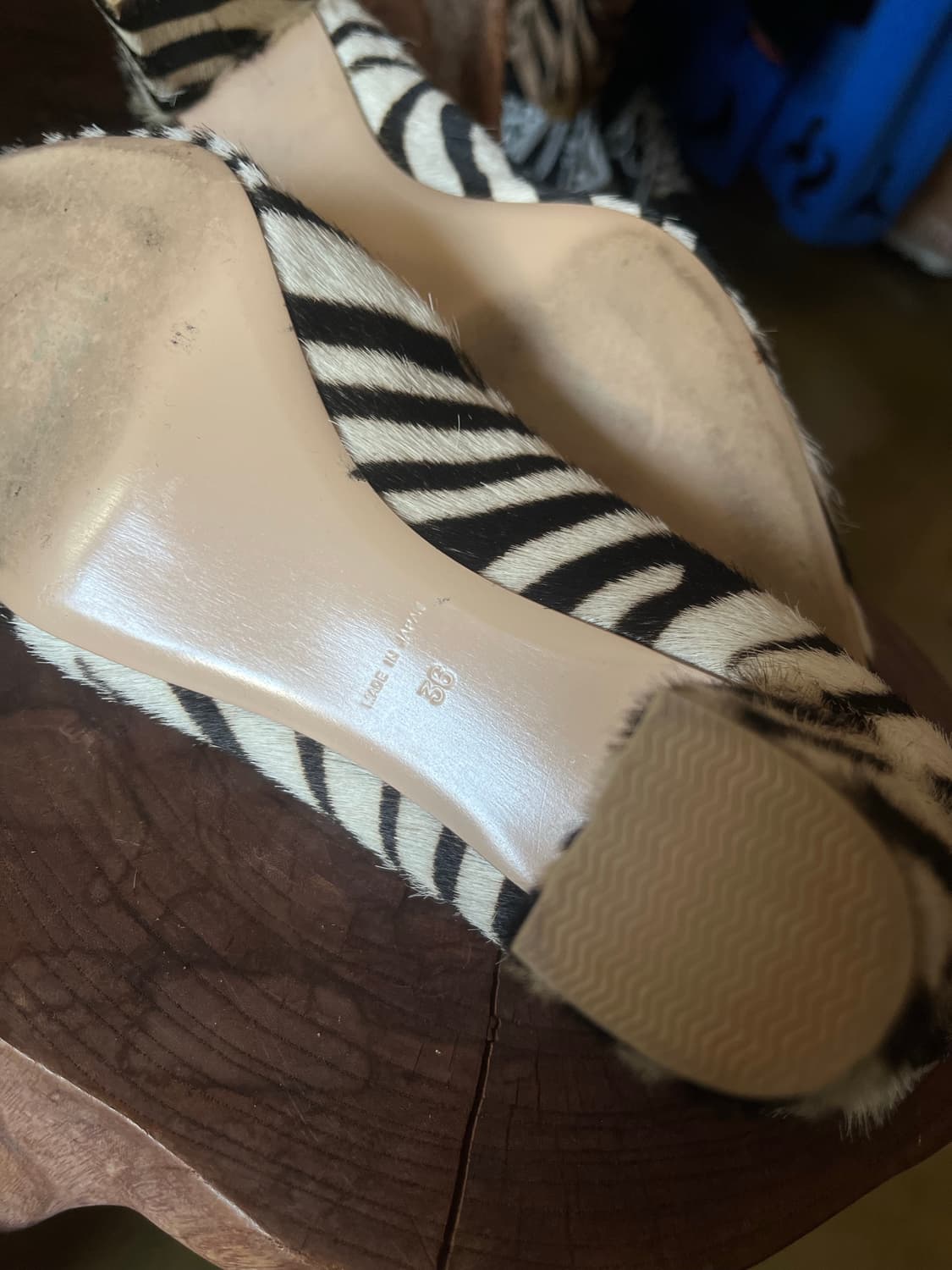 PIPPICHIC ピッピシック Calf-Hair Zebra Pumps 상품이미지7