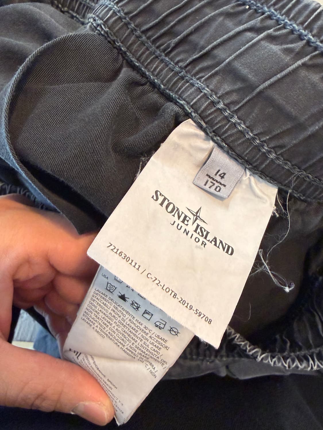 스톤아일랜드 주니어 카고 바지 14/170 와펜x 상품이미지4