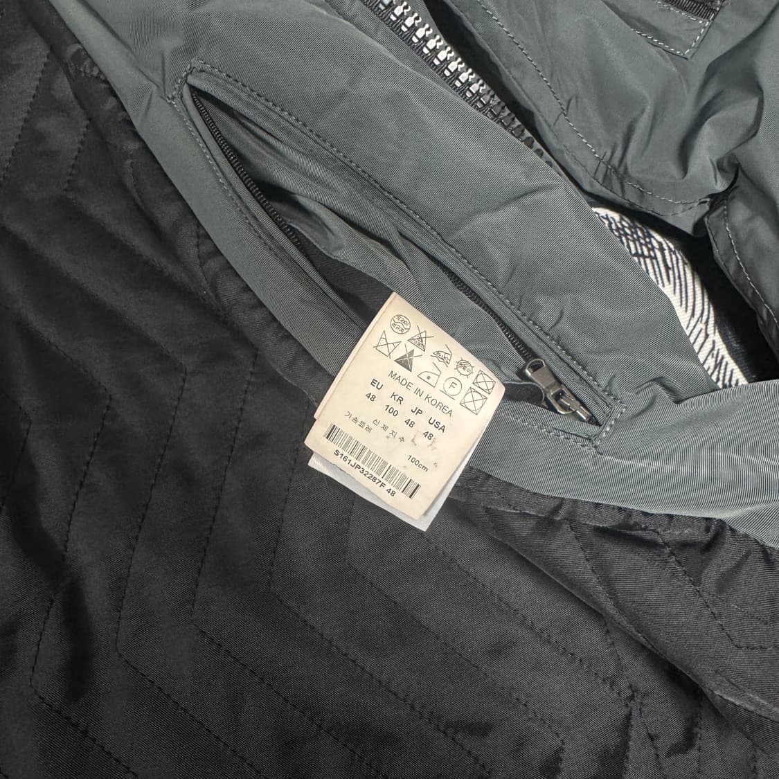 솔리드옴므 퀄팅 항공점퍼 48 (100)사이즈  상품이미지3