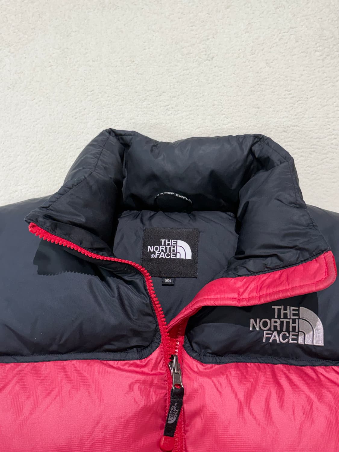 노스페이스 700 눕시 조끼 패딩 레드 95-100 상품이미지2