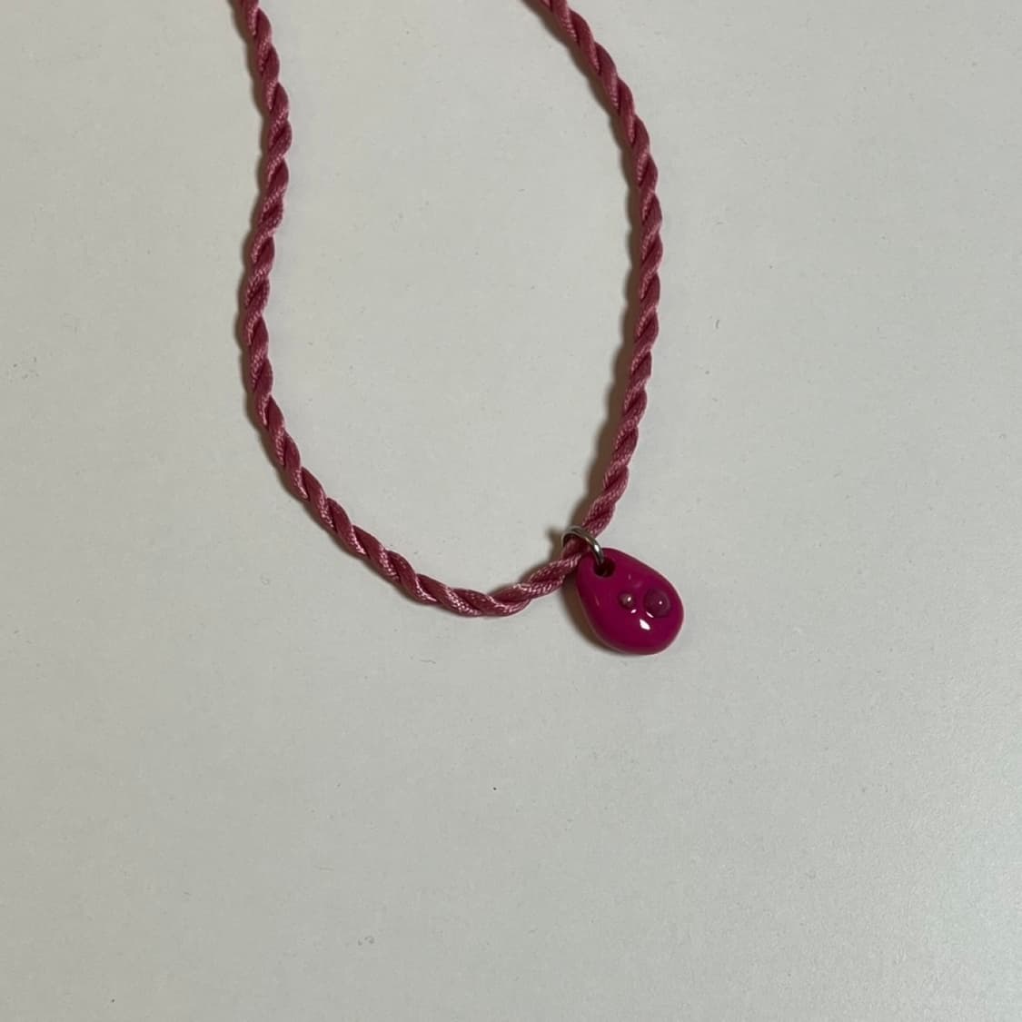 Nff pink tie necklace 엔프프 핑크 타이 목걸이 상품이미지2