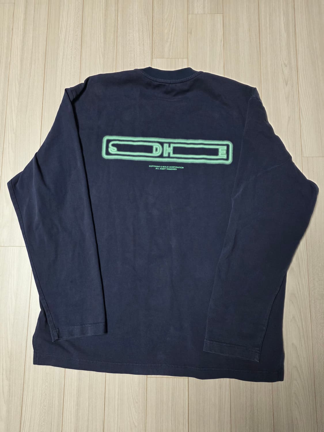 솔리드옴므 롱슬리브(네이비/48사이즈) 상품이미지2