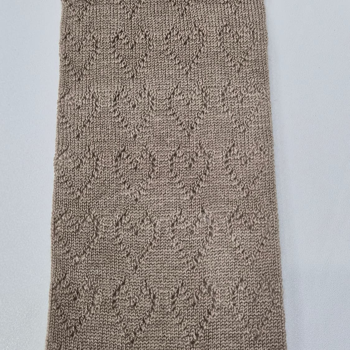 꾸레쥬 모카베이지 하트펀칭 니트 타이즈 상품이미지5