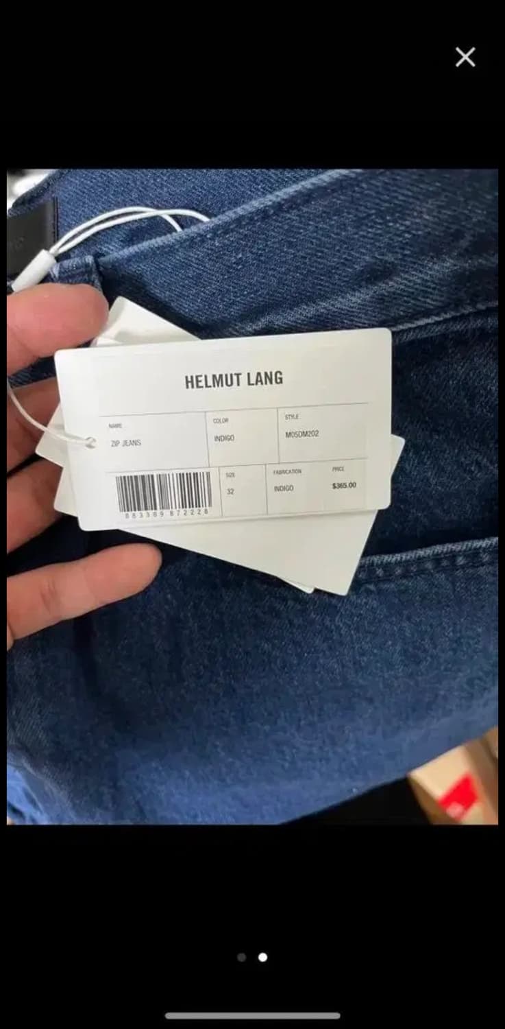 헬무트랭 지퍼 데님 32 새상품 상품이미지5