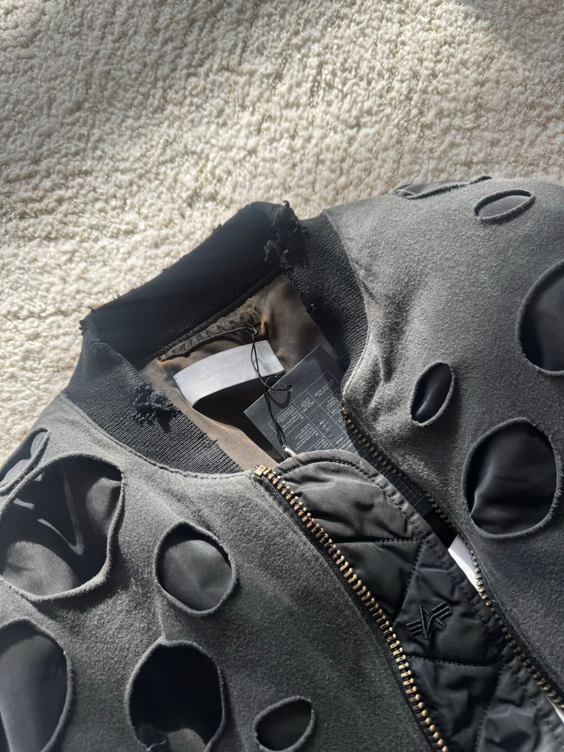 [1] 알렉산더 디제노바 오일워싱 디스 봄버 자켓 상품이미지3