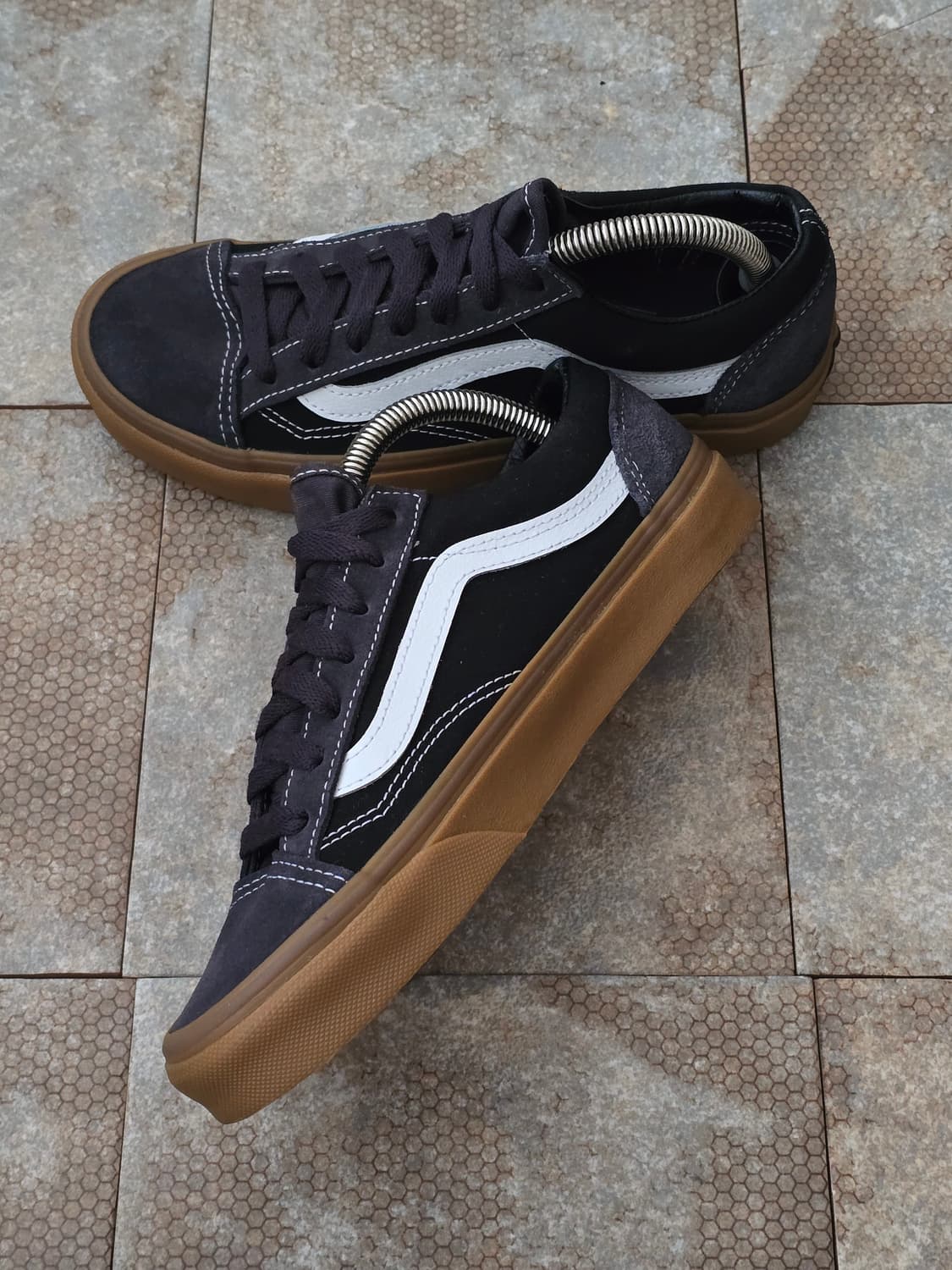 (235)반스 스타일 36 블랙 검솔 스니커즈 상품이미지5