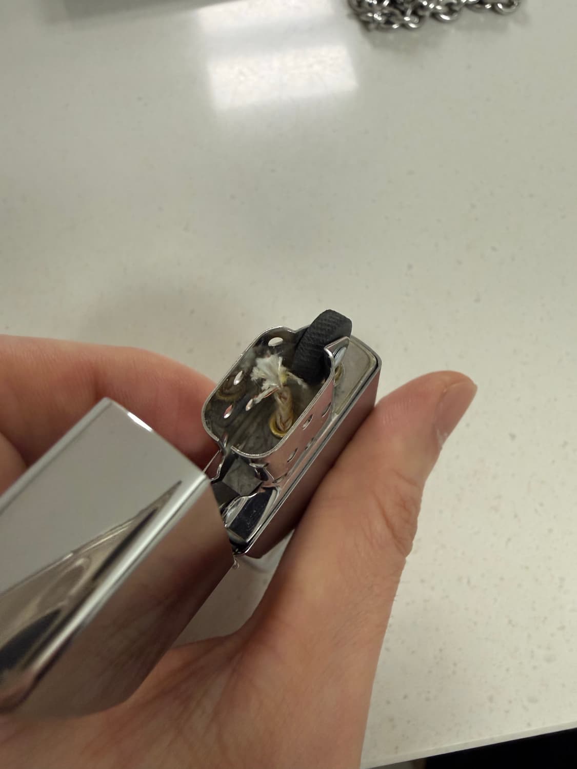 슈프림 체인 지포 실버 - 23SS  상품이미지5