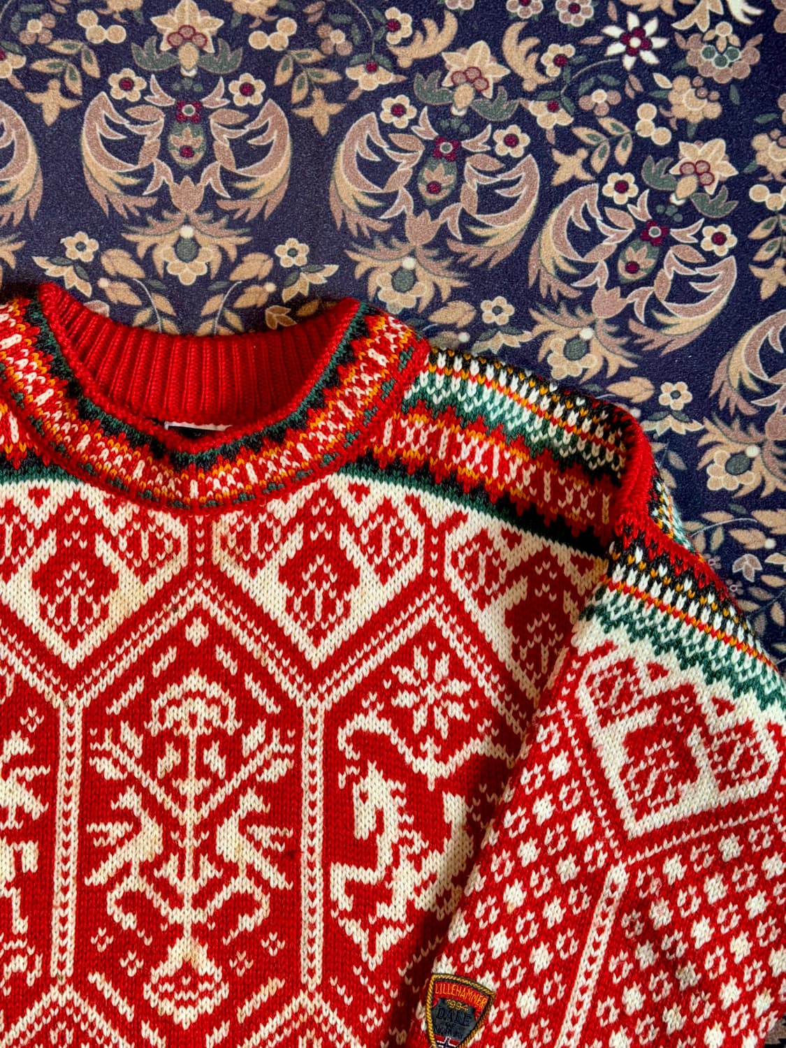 90s 데일 오브 노르웨이 1994 마스큘린 노르딕 스웨터 니트 상품이미지2