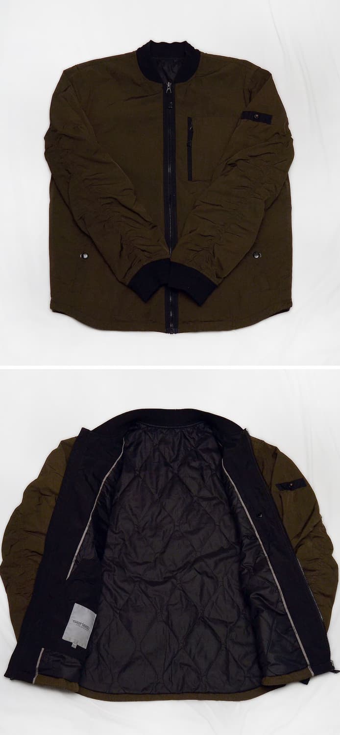 시리즈 (series) 셔링 슬리브 MA-1 집업 퀼팅 자켓 (105) 상품이미지3