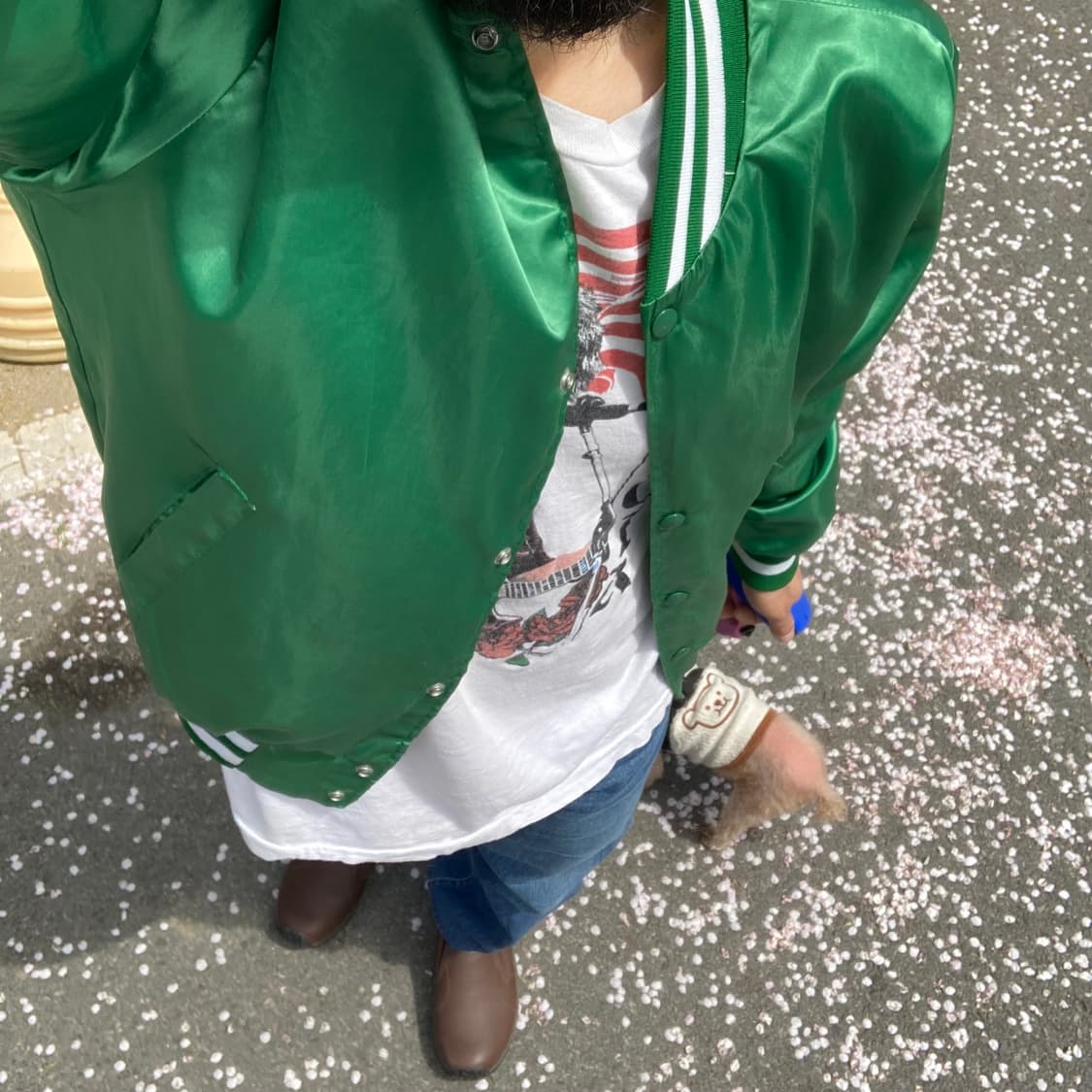 swingster satin varsity jacket (90s)  상품이미지2