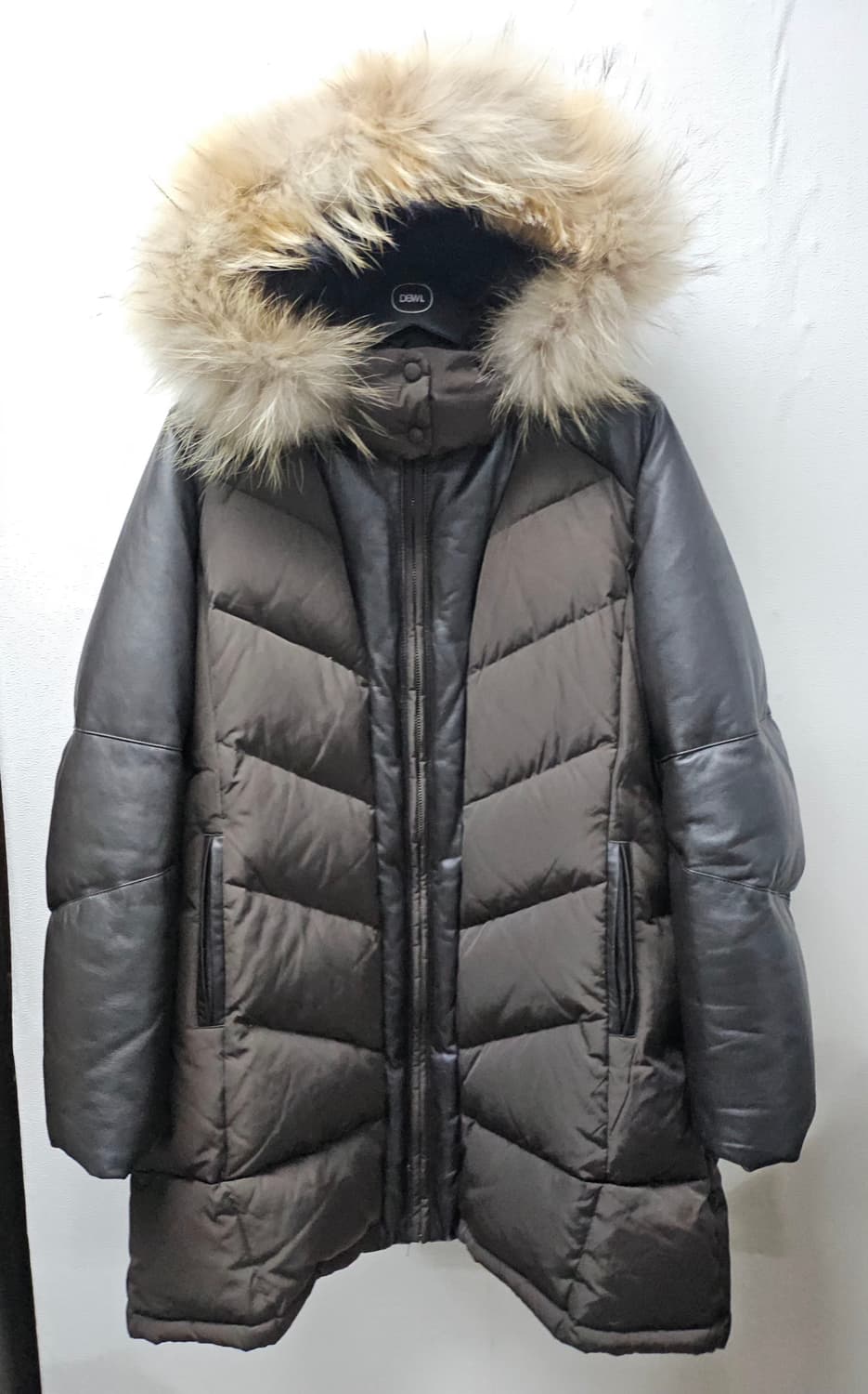 크로크다일 브라운 양가죽 패딩 105 하자0 상품이미지1