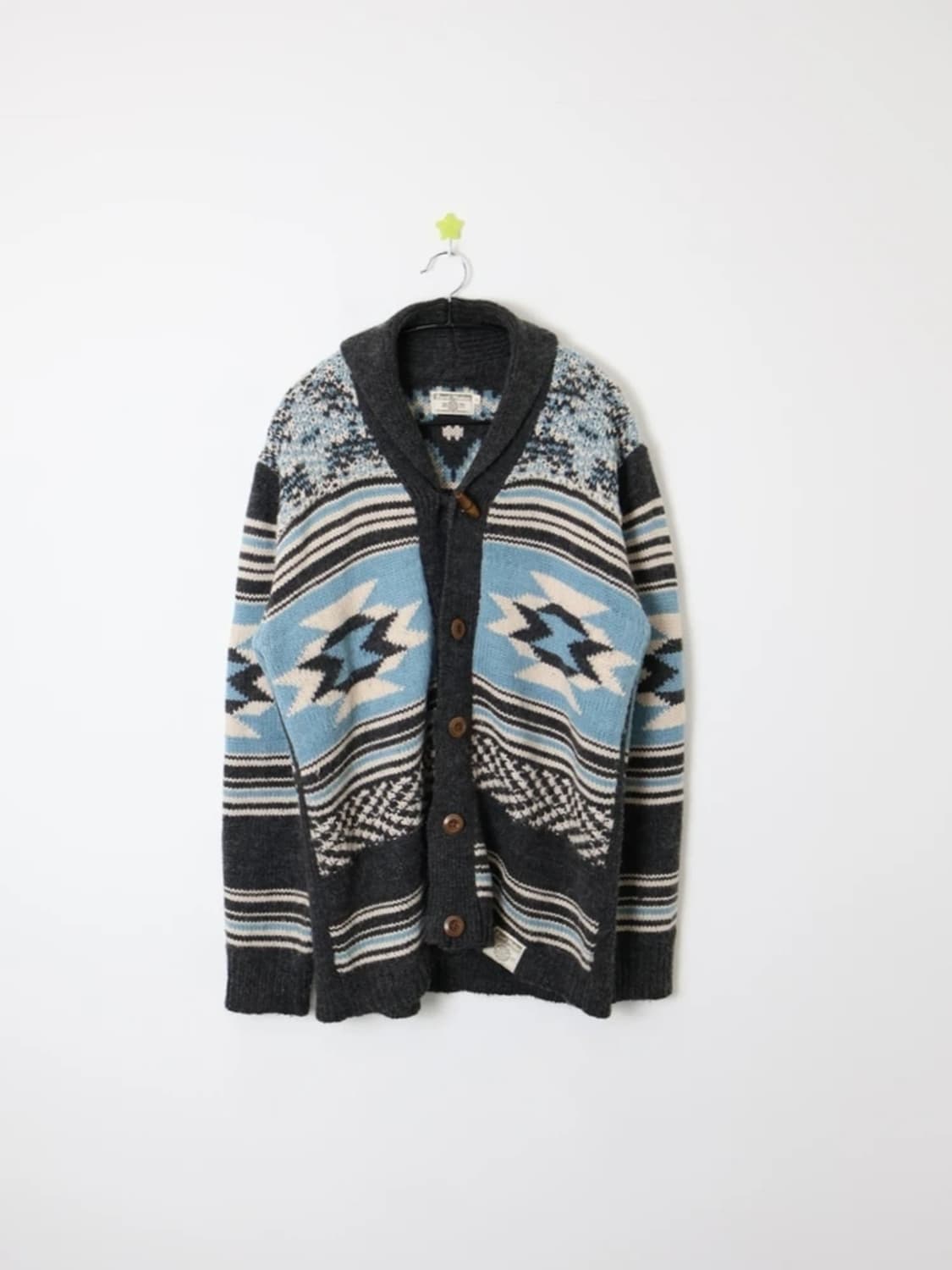 Local Motion Pattern Knit Cardigan 상품이미지4