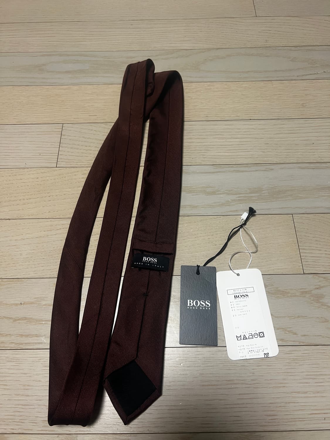 휴고보스 넥타이 버건디 상품이미지2