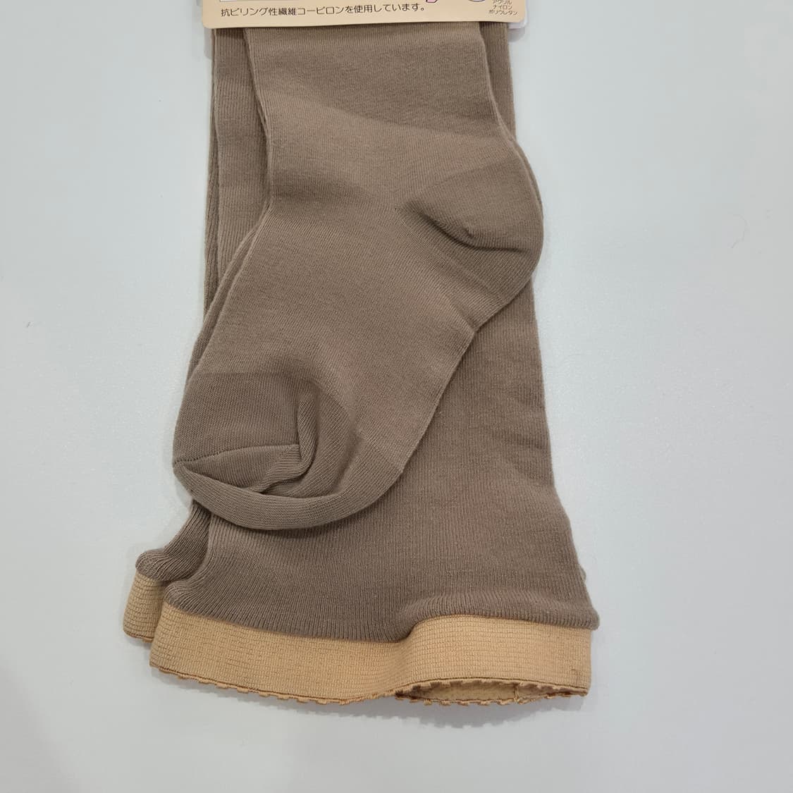 오노에 모아 니트 밴드 베이지 빅사이즈 니하이삭스 상품이미지3