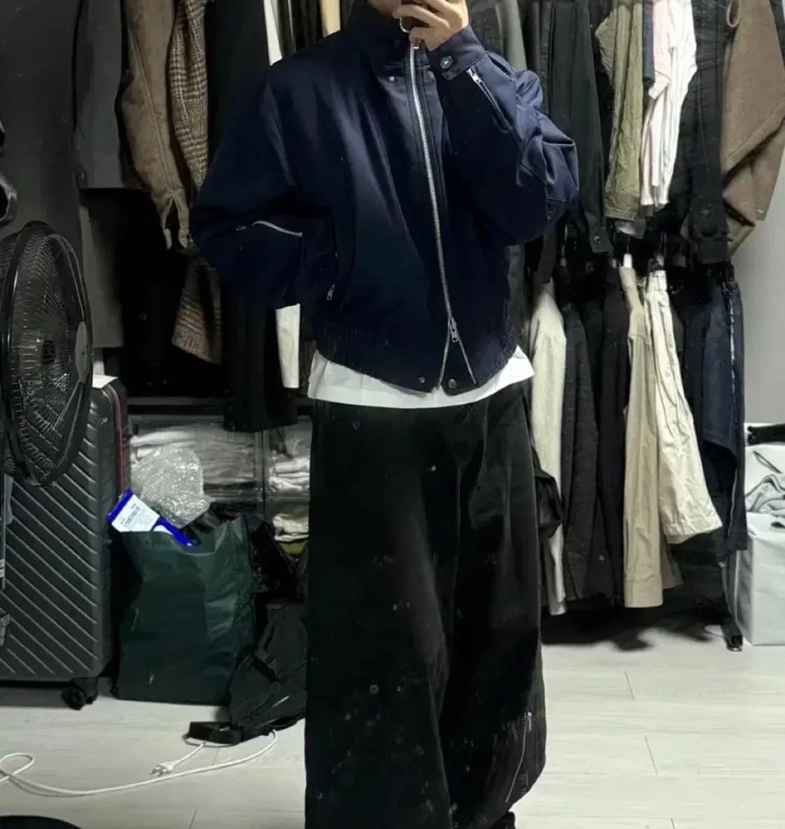 [2] 알렌느 샘플 체크 봄버 자켓 판매합니다. 상품이미지1