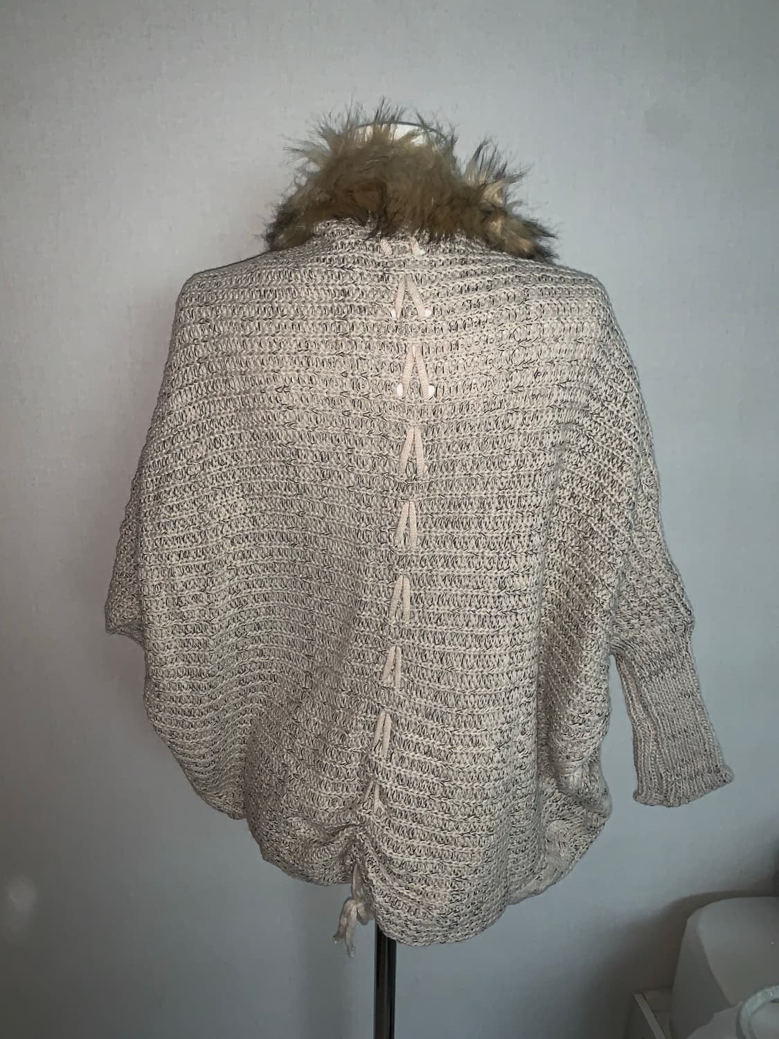 빈티지 퍼트리밍 니트 가디건 상품이미지2