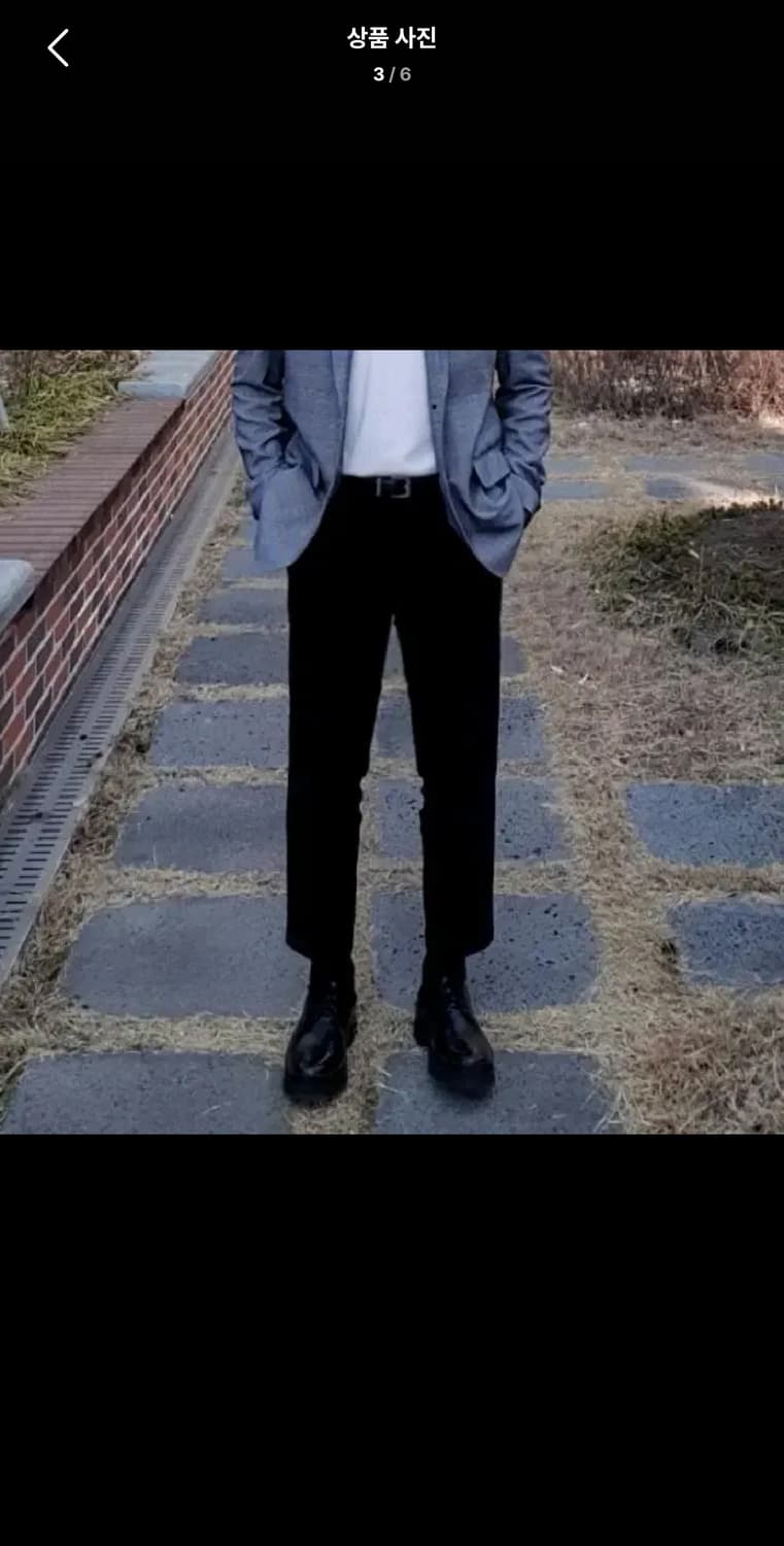 M / 블랙 ) 핏 이쁜 딥하우스 데일리 테이퍼드핏 슬랙스 상품이미지3
