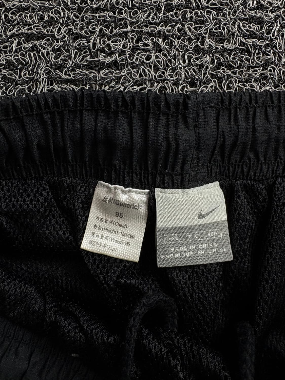 00s 나이키 스우시로고 블랙 와이드 우븐 트랙팬츠 1608 상품이미지4