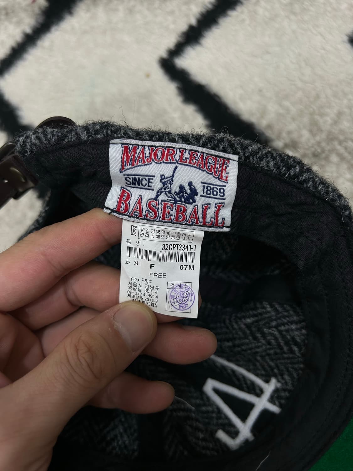 MLB 헤리티지 트위드 LA 캡/그레이 상품이미지6