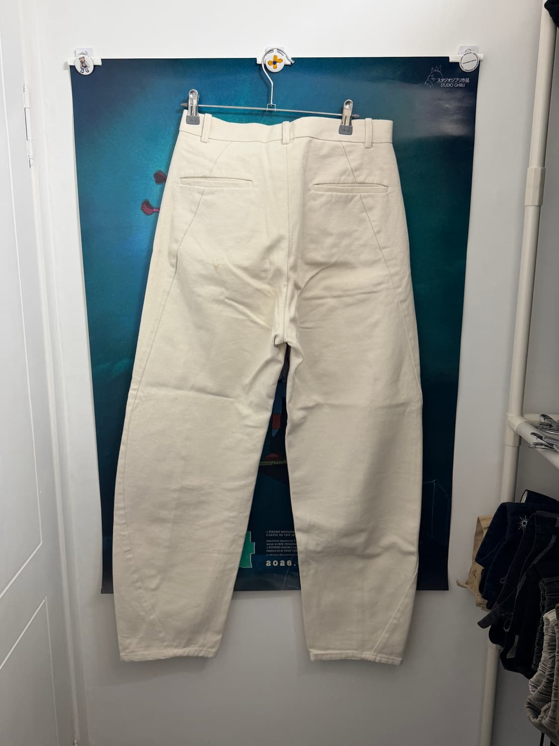 인템포무드 / 커브드 와이드 데님 팬츠 상품이미지4