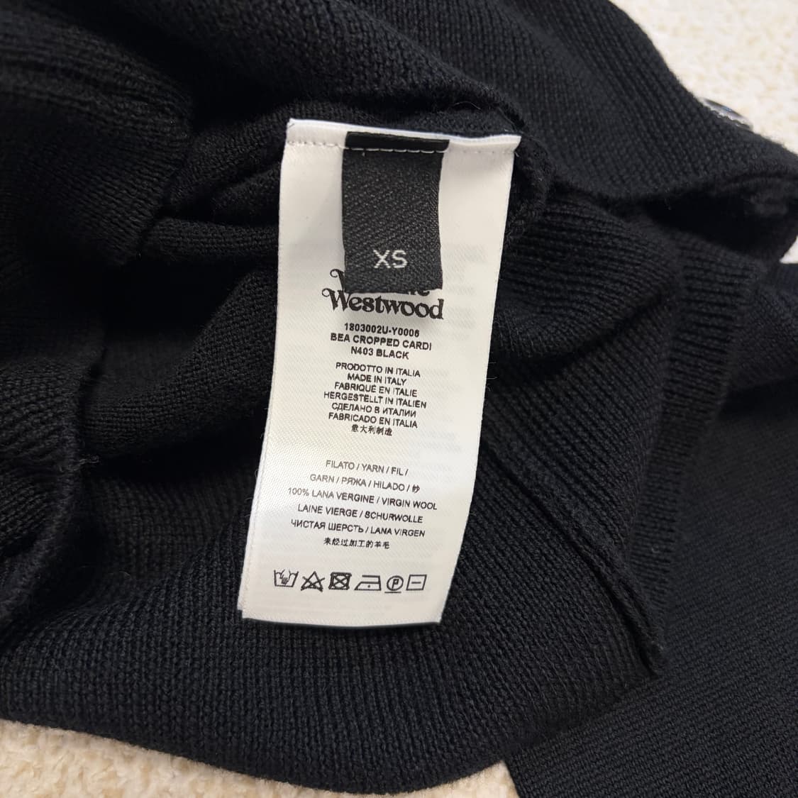 비비안웨스트우드 베아 크롭 울 가디건 상품이미지7