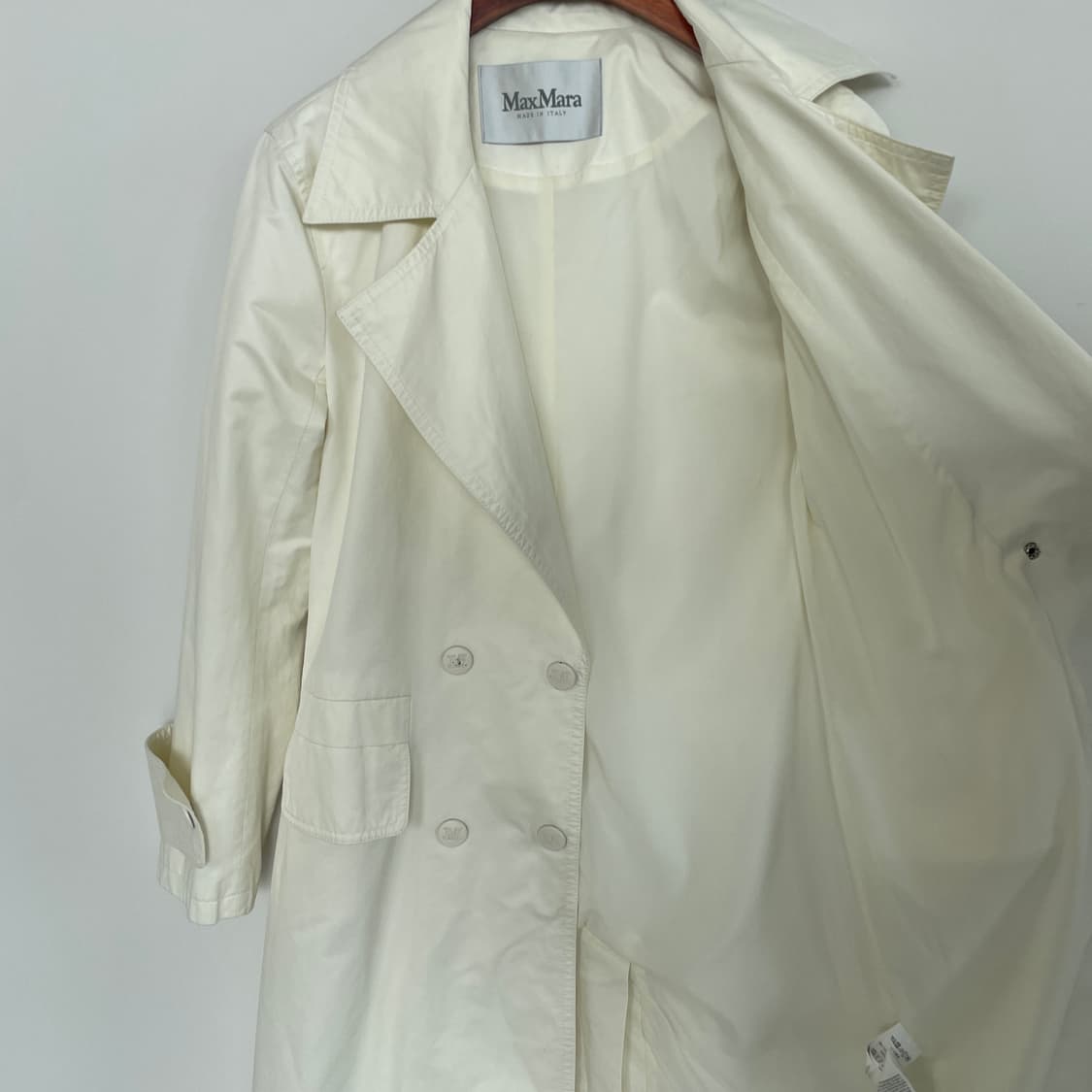 막스마라 화이트 트렌치 코트 상품이미지5