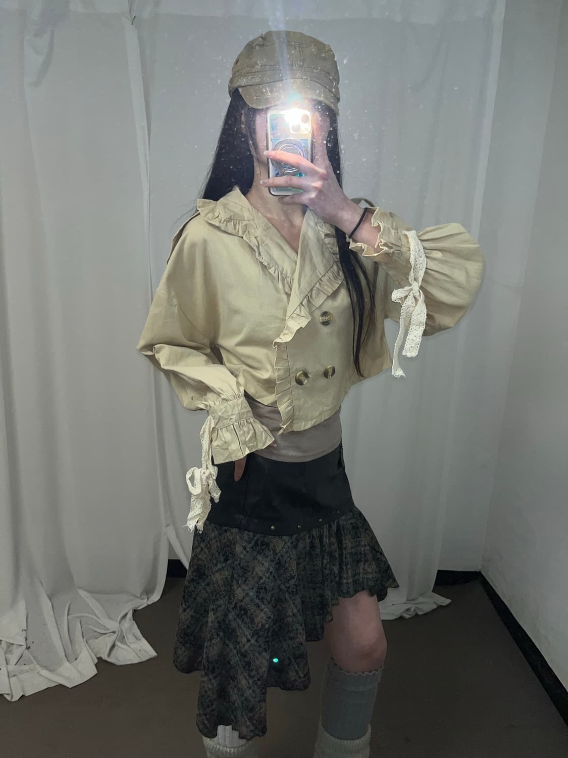 나폴레옹 버튼 러블리 니혼진 셔츠  상품이미지5