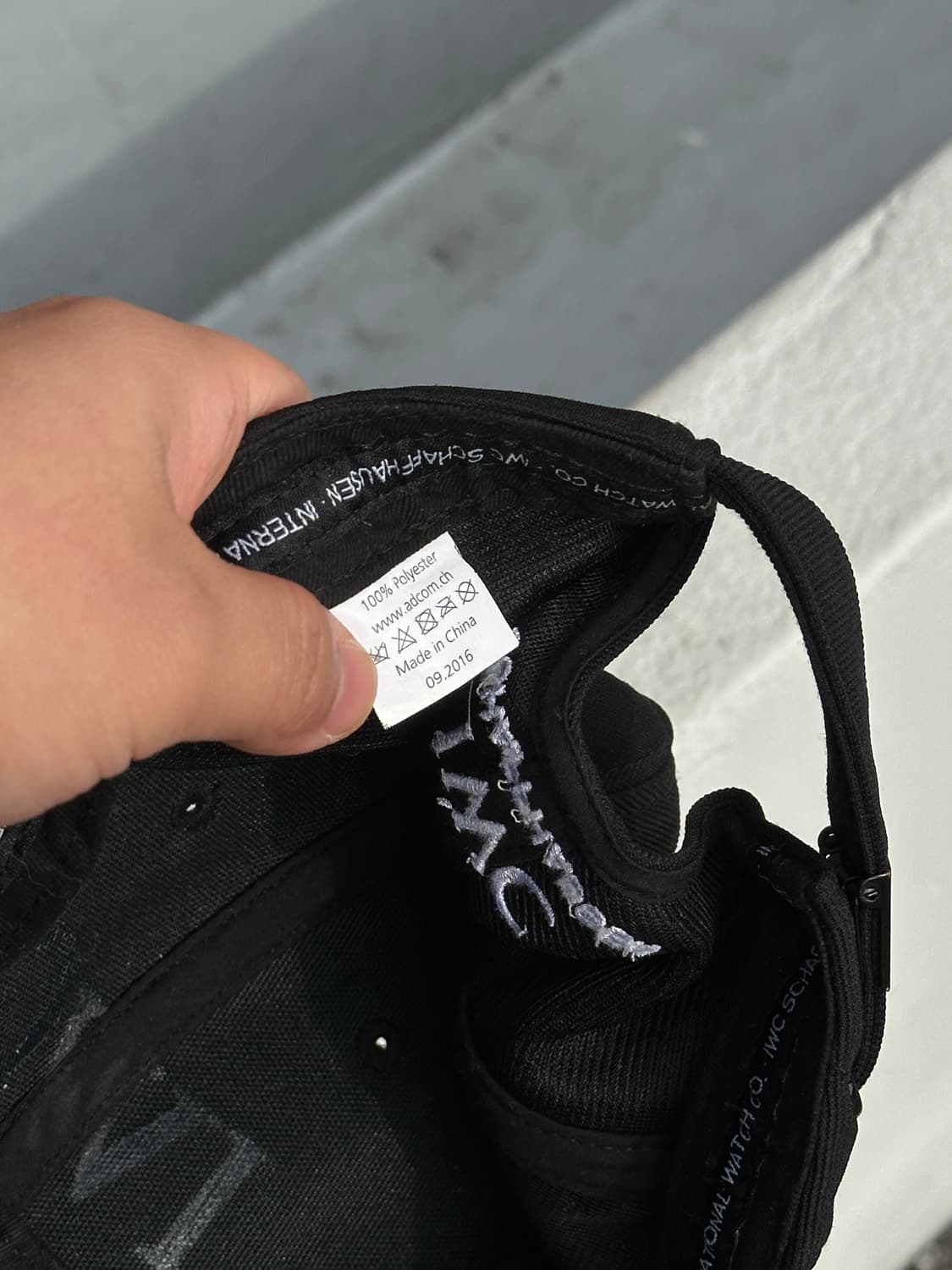 [F] IWC 샤프하우젠 로고 블랙 볼캡 모자 상품이미지6