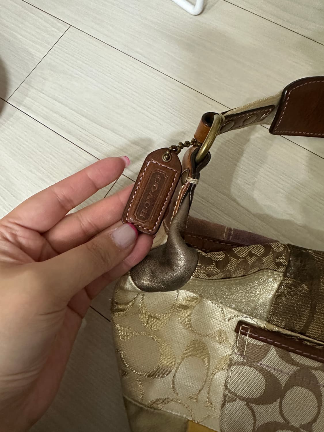 코치 빈티지 패치워크 호보백 상품이미지2