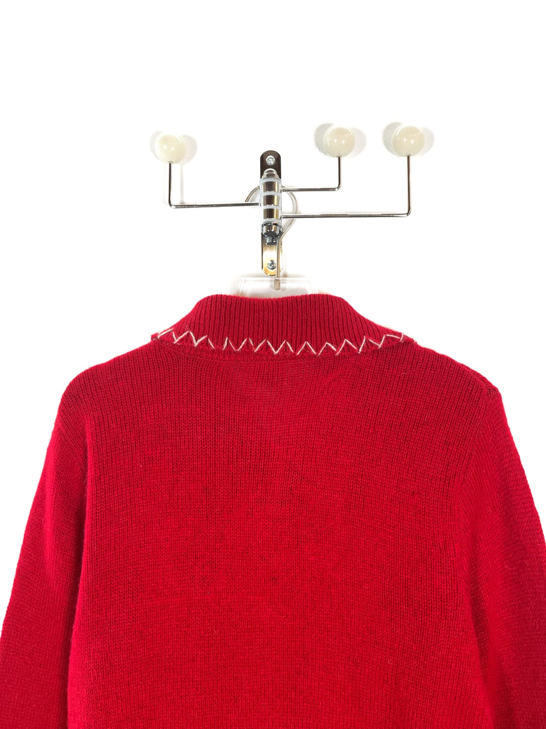 빈티지 스티치 울 블렌드 가디건 상품이미지5