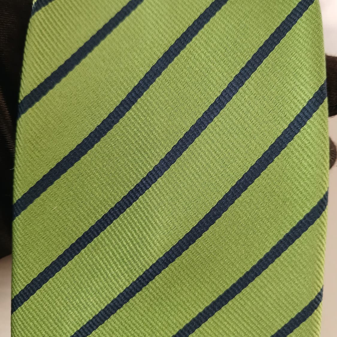 헤지스 실크 그린 스트라이프 넥타이 8.5cm A등급 A19461
 상품이미지6