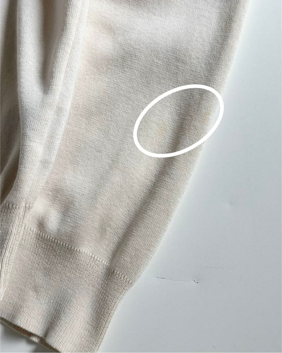 Polo 폴로 랄프로렌 피마코튼 아이보리 브이넥 니트  상품이미지8