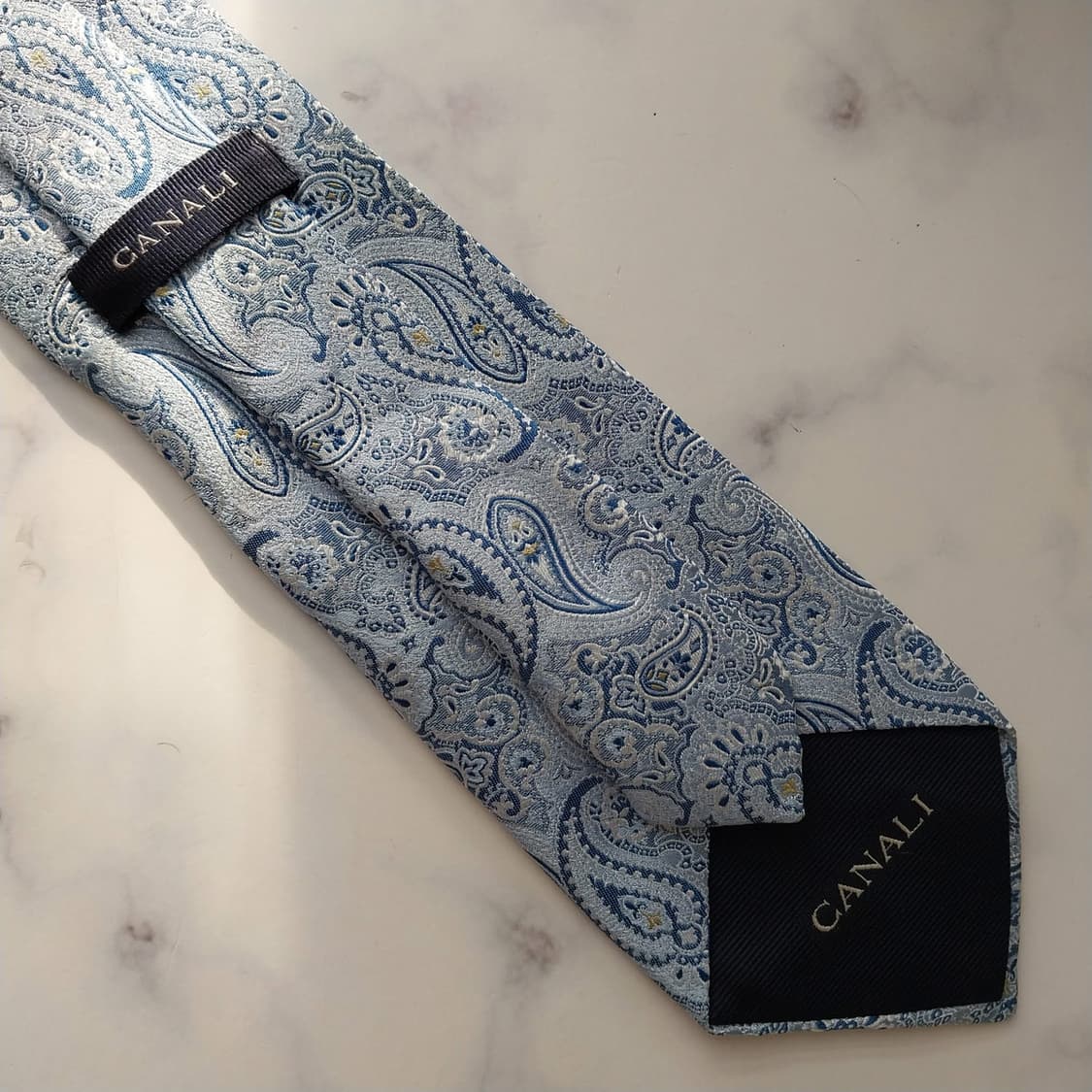 까날리 실크 페이즐리 자카드 넥타이 9.1cm A+등급 K1605
 상품이미지8