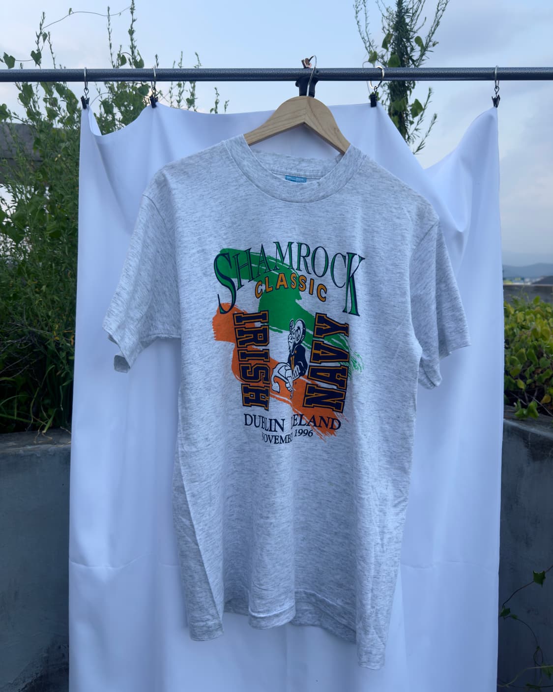 90s Made in USA Shamrock Classic 빈티지티 M 상품이미지1