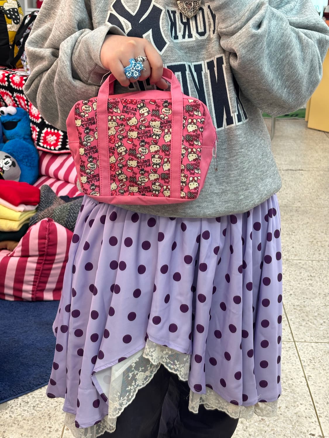 Vintage Pink Hello Kitty Bag 상품이미지5