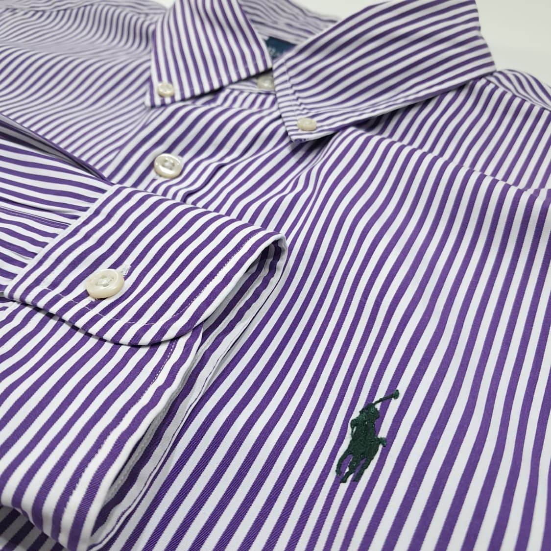 CL815 XL 폴로 00s 스트라이프 퍼플 셔츠 남방 상품이미지4