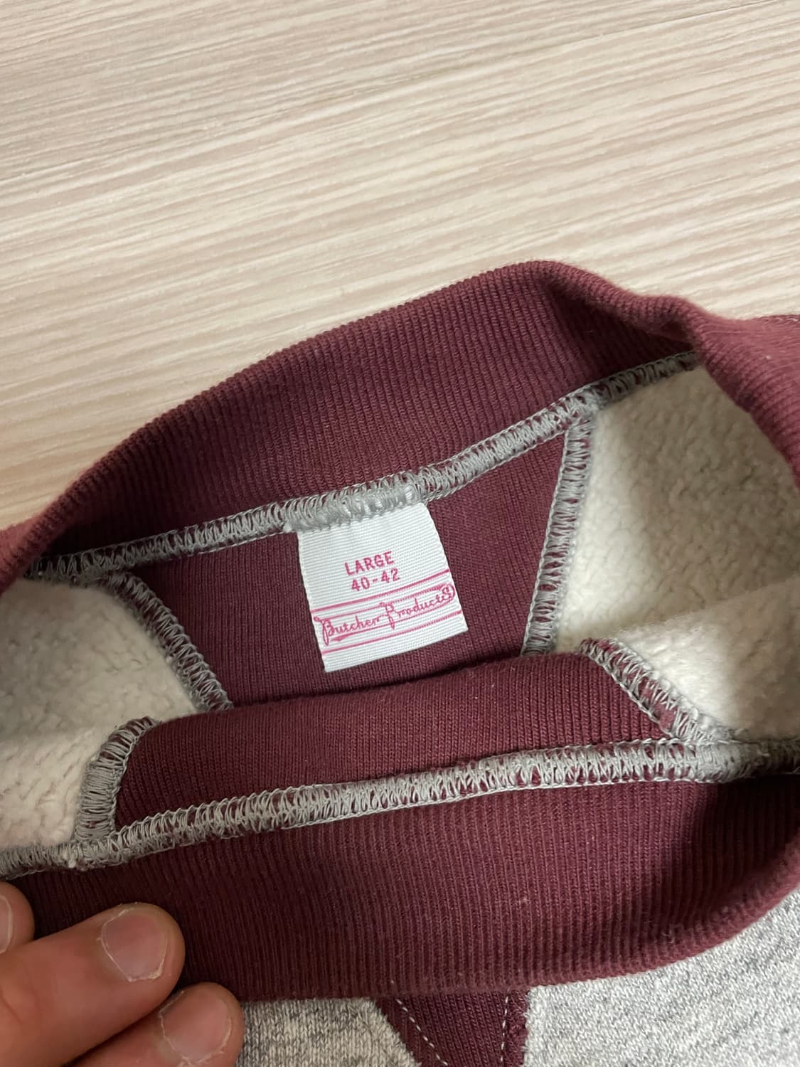 엣라코 투톤맨투맨 L 상품이미지2