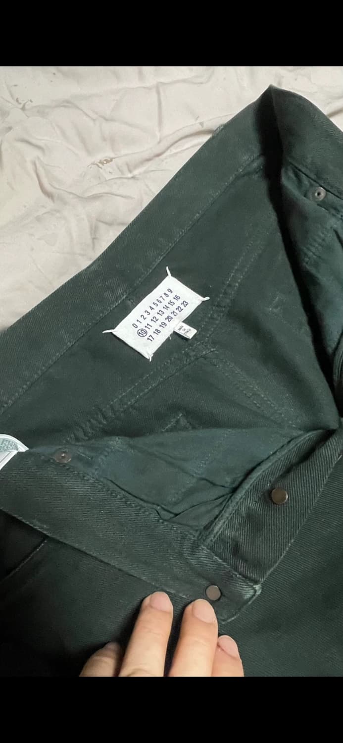 Maison Margiela pants denim deep green 상품이미지5