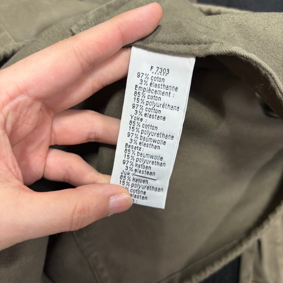 M-L 라코스테 카키 M65 피쉬테일 야상자켓 상품이미지6