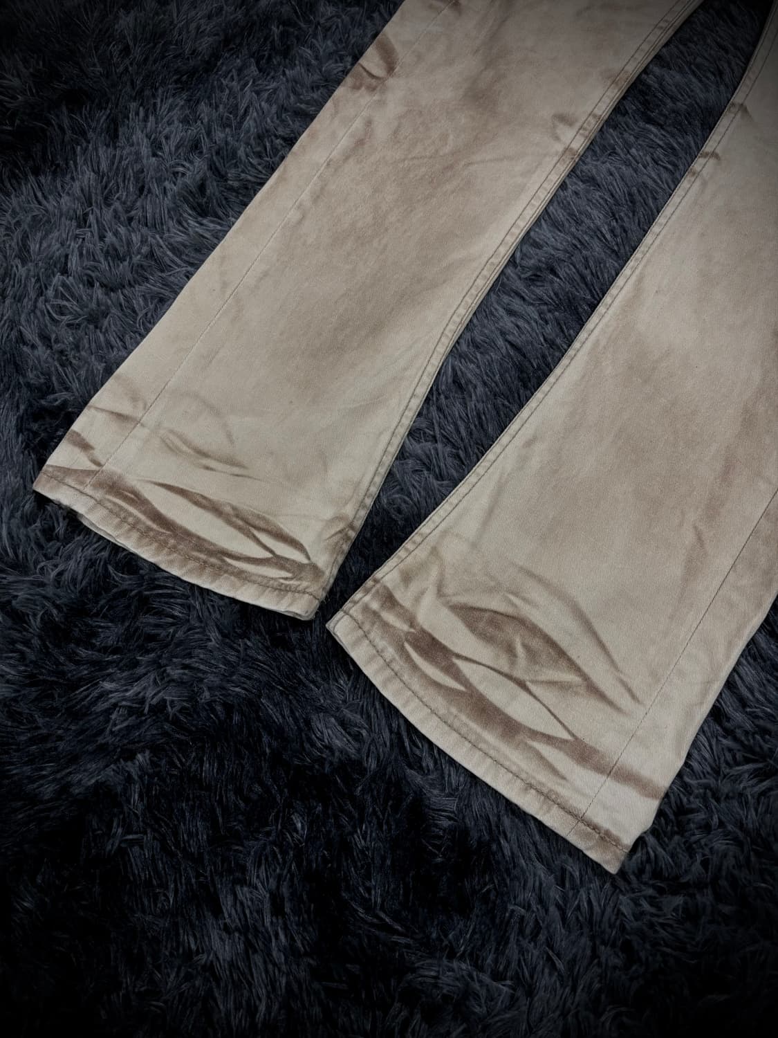 Jack Rose 아이보리 나염 부츠컷 데님 팬츠 상품이미지6