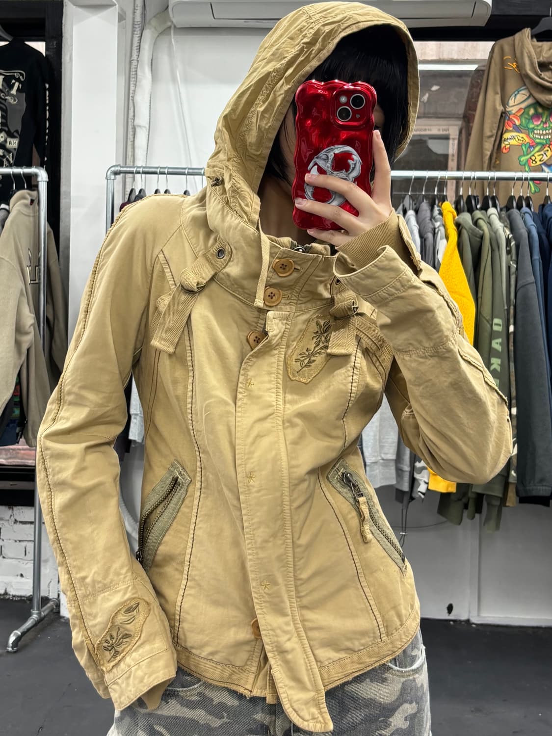 마리떼 프랑소와 저버 베이지 코튼 자켓 상품이미지2