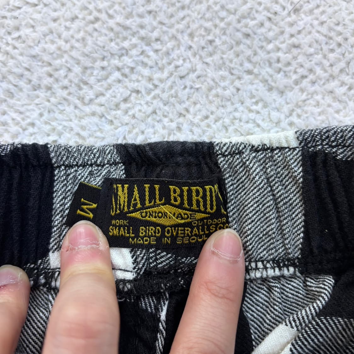 M 스몰버드 체크패턴 반바지 0423E 상품이미지3